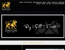 Tablet Screenshot of lionsgatere.com